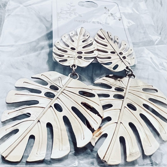 Jewelry - Harper & Stone - Tropical Leaf Earrings